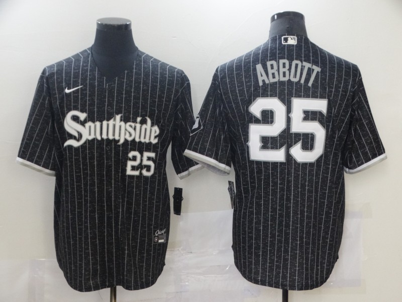 White Sox 25 Jeff Abbott Black 2021 City Connect Cool Base Jersey,We sell and wholesale White Sox 25 Jeff Abbott Black 2021 City Connect Cool Base Jersey on line form chian!